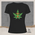 Funny Giraffe and Marijuana Leaf Crewneck T-Shirt-Unisex